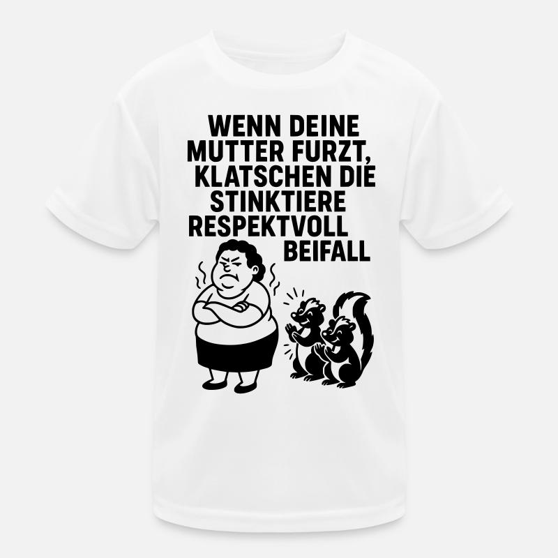 deine mutter witz furz stinktier Kinder Funktions-T-Shirt