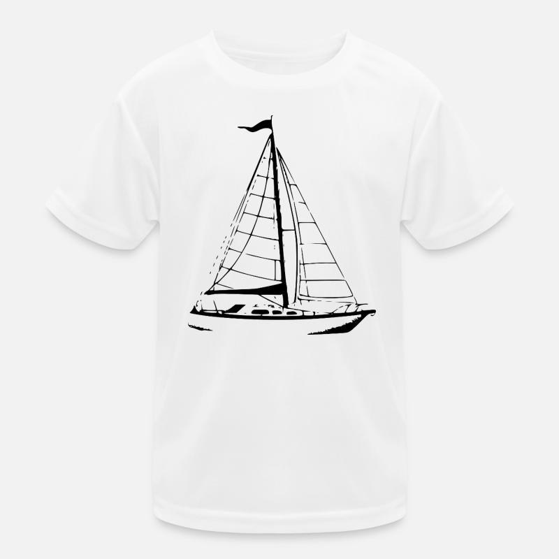 Sailboat Sailing Ship Sailing Kids Functional T-Shirt