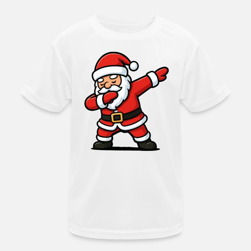 Santa Dab Tanzen Comic Kinder Funktions-T-Shirt