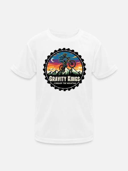 Rois de la gravité : Conquérir la Montagne - T-shirt sport Enfant - blanc - Devant