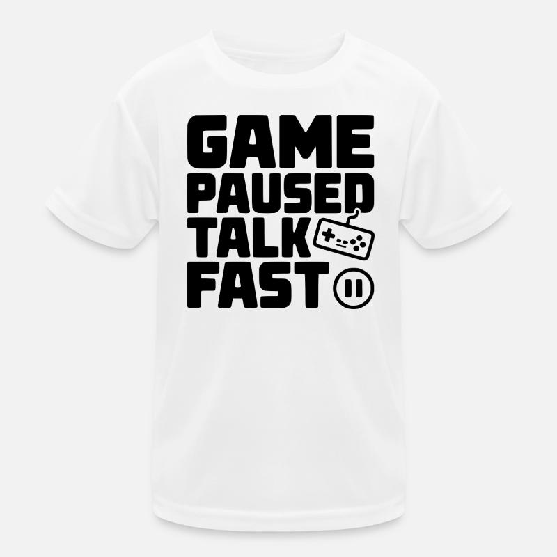 Le jeu a mis en pause Parler vite T-shirt sport Enfant