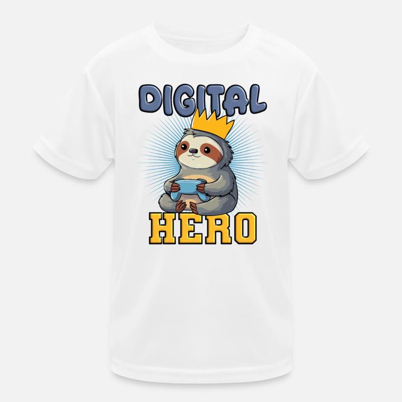 Faultier gaming Kinder Funktions-T-Shirt