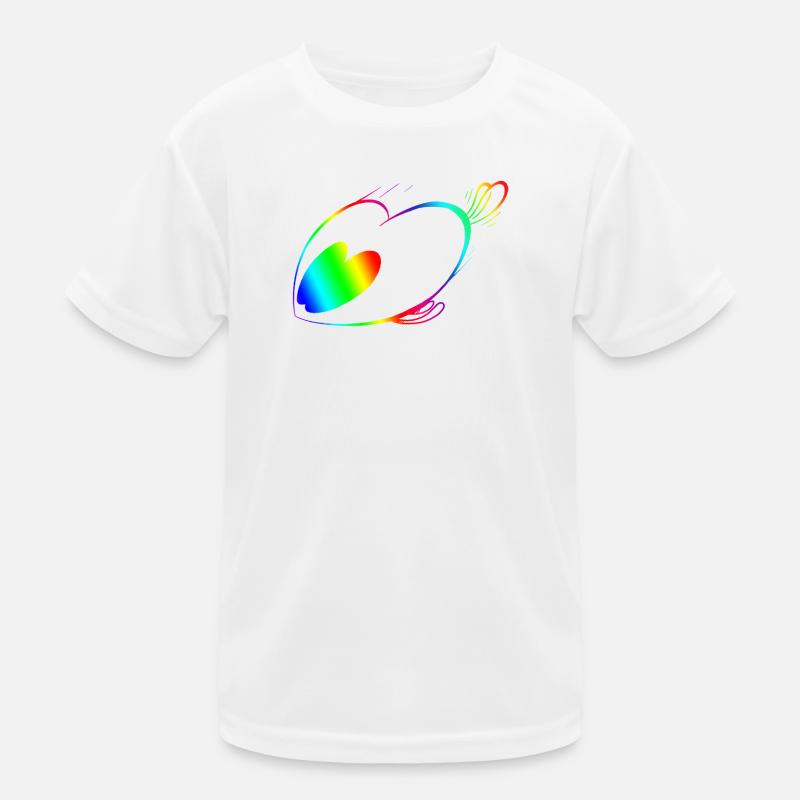 Regenbogen-Geschwindigkeitstricker Kinder Funktions-T-Shirt