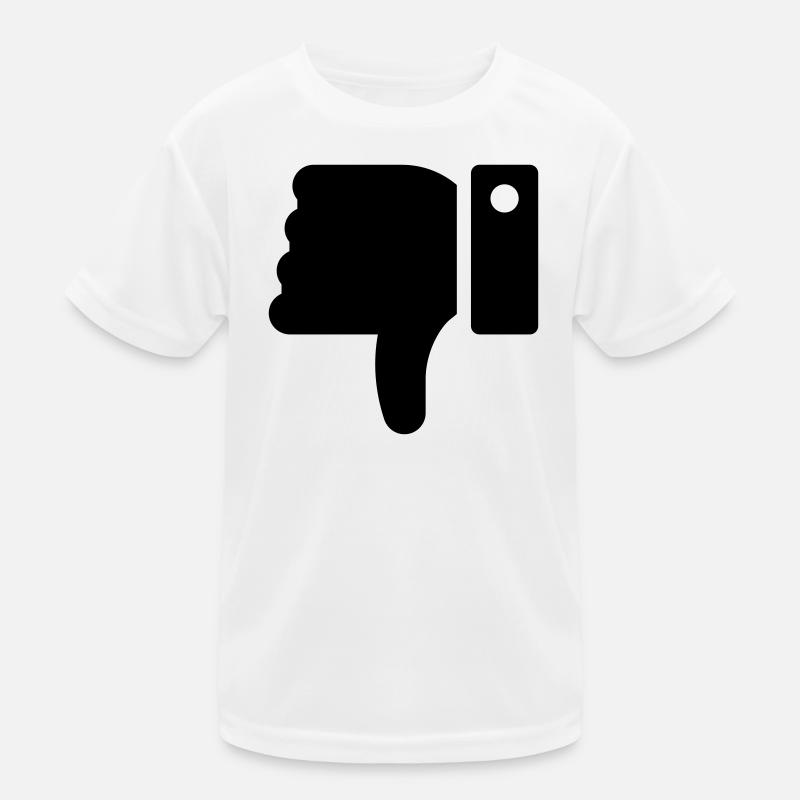 Dislike Hand, Hater Symbol, Daumen Runter Kinder Funktions-T-Shirt