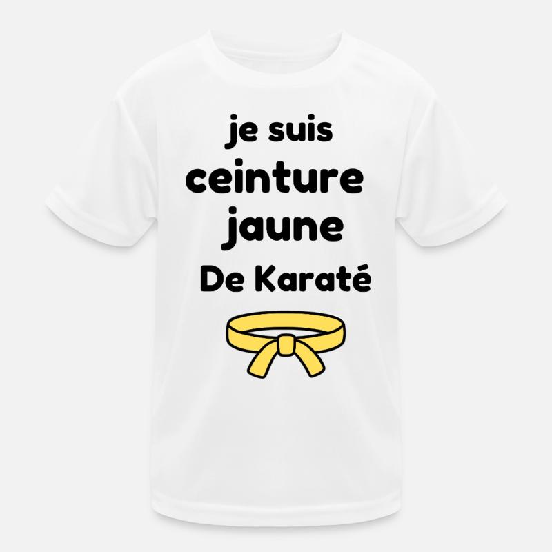 Ich bin Gelbgurt im Karate Kinder Funktions-T-Shirt