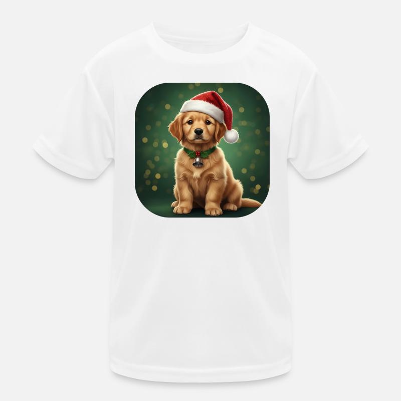 Cloche de Noël du Bébé Père Noël T-shirt sport Enfant