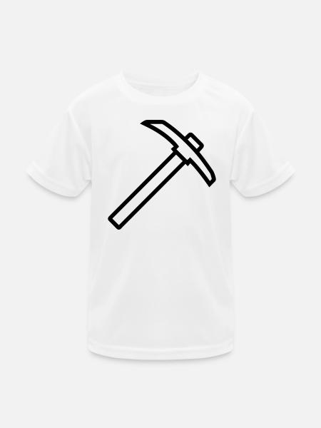 Eispickel - Kinder Funktions-T-Shirt - Weiß - Vorne