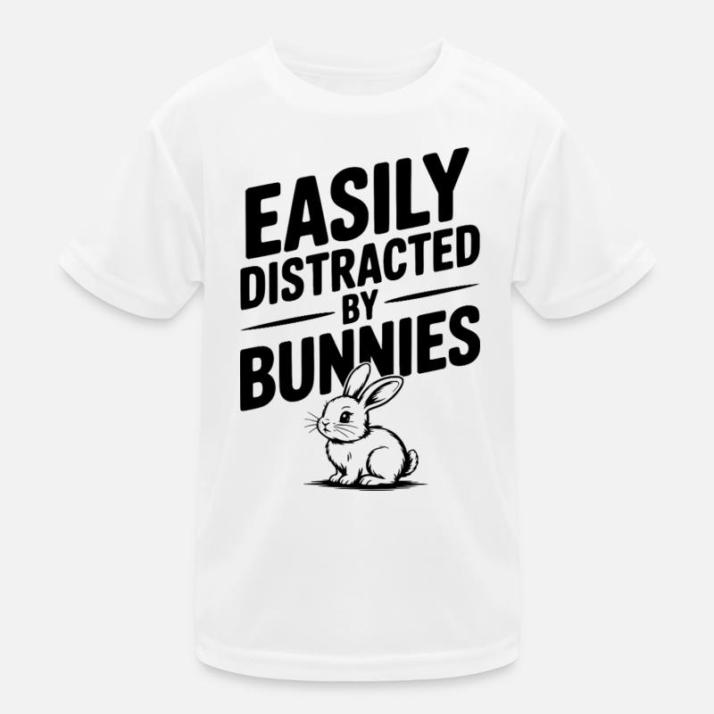 Facilement distraite par les lapins T-shirt sport Enfant