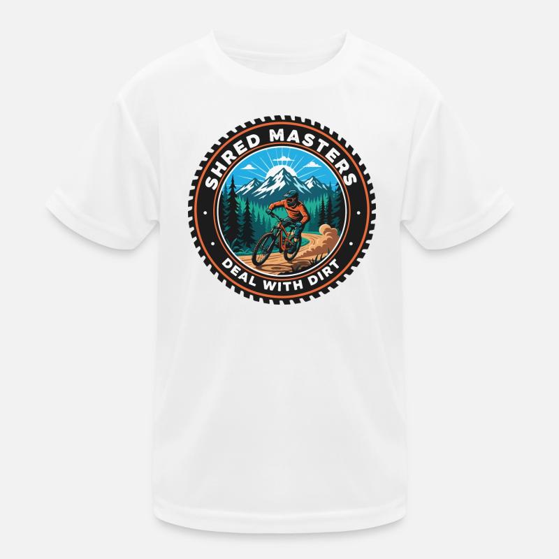 Shred Masters Mountain Ride MTB Kids Functional T-Shirt