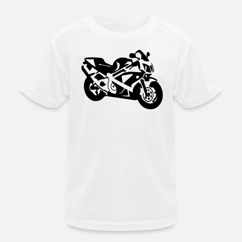 Motorrad Kinder Funktions-T-Shirt