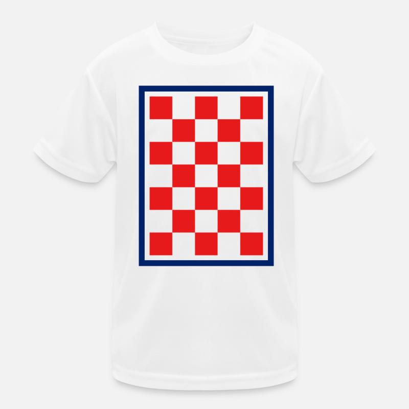 Bordure Bleue Croate à damier T-shirt sport Enfant