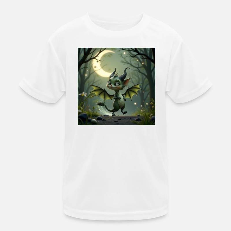 Nachtdrache des Waldes Kinder Funktions-T-Shirt