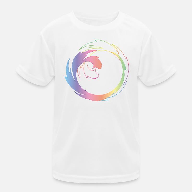 Roue chromatique créative comme cadre de design dynamique T-shirt sport Enfant