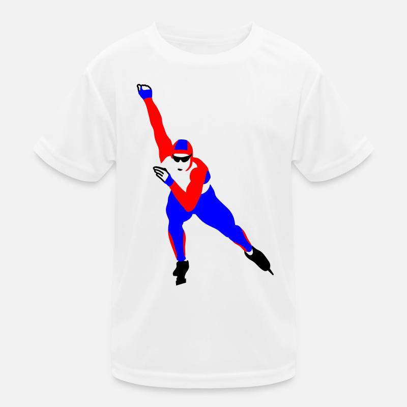 speed skating Kids Functional T-Shirt