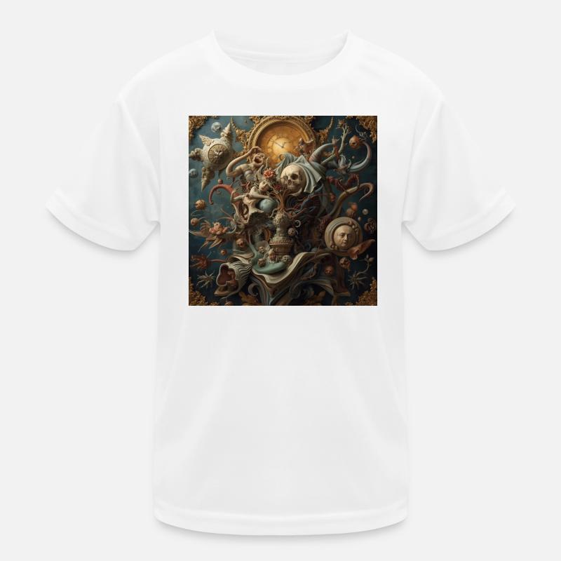 Barock-Surrealismus mit Dead Time Kinder Funktions-T-Shirt