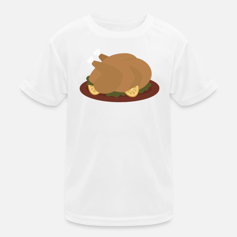 Roasted Turkey with Lemon Garnishes Kids Functional T-Shirt