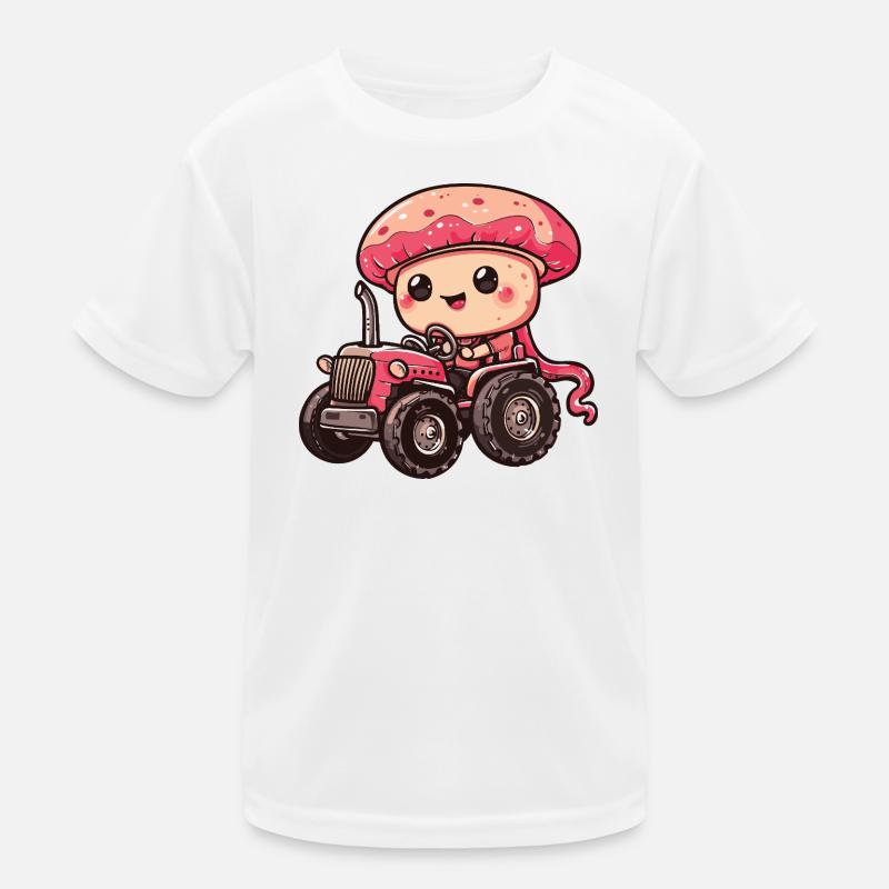 Qualle Traktor Farmer Kinder Funktions-T-Shirt