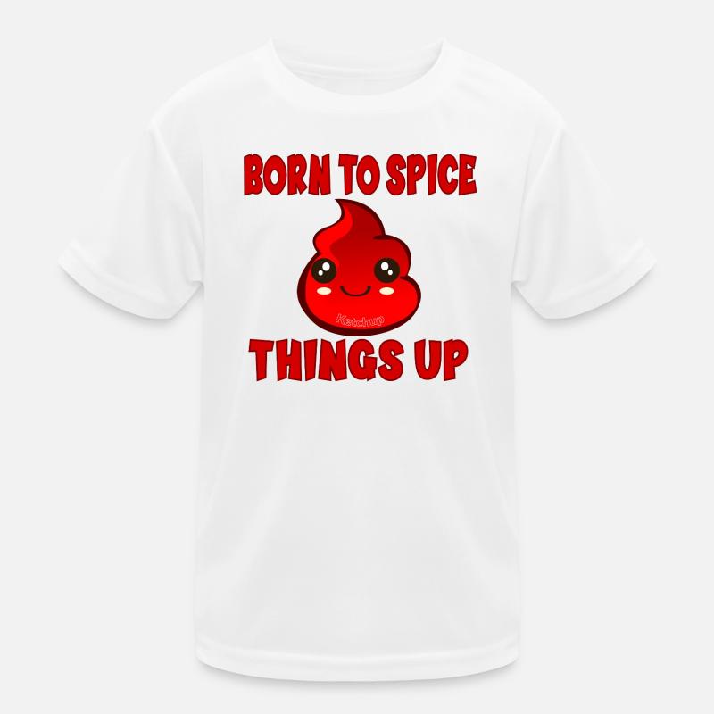 Ketchup Condiments Kids Functional T-Shirt