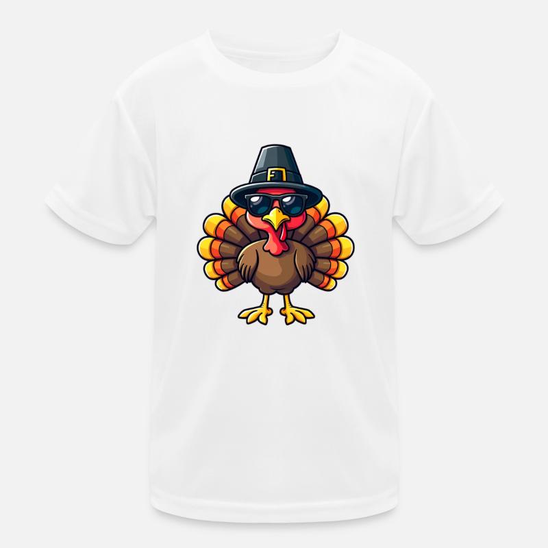 Thanksgiving Drôle Dinde de Thanksgiving T-shirt sport Enfant