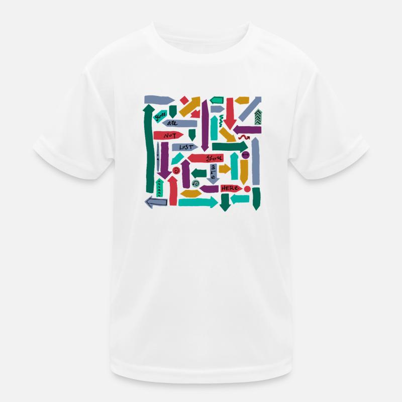 Tu n’es pas perdu, tu es là T-shirt sport Enfant