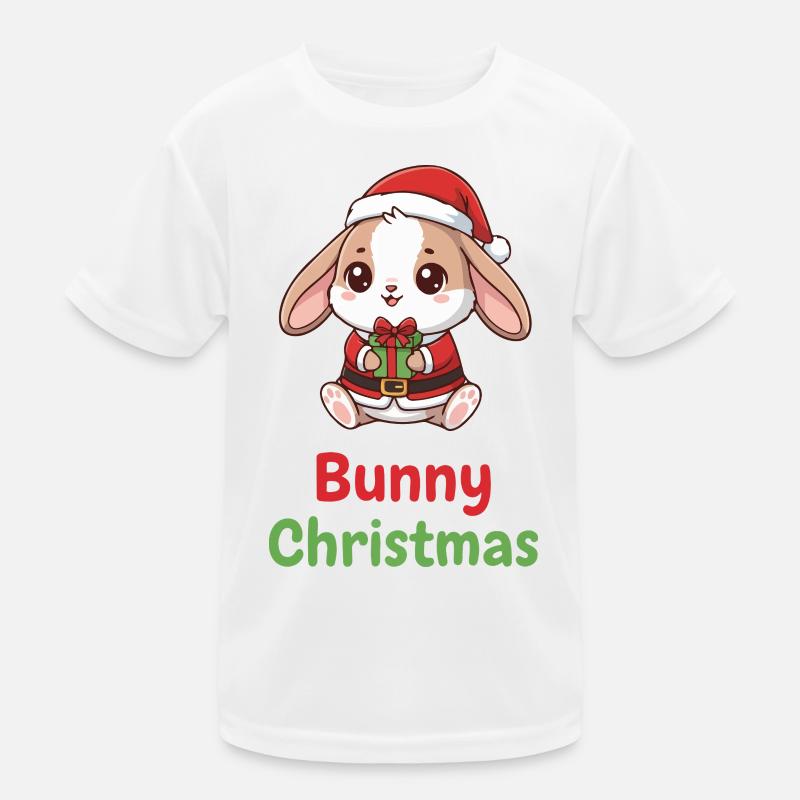 Bunny Weihnachtsgeschenk Kinder Funktions-T-Shirt