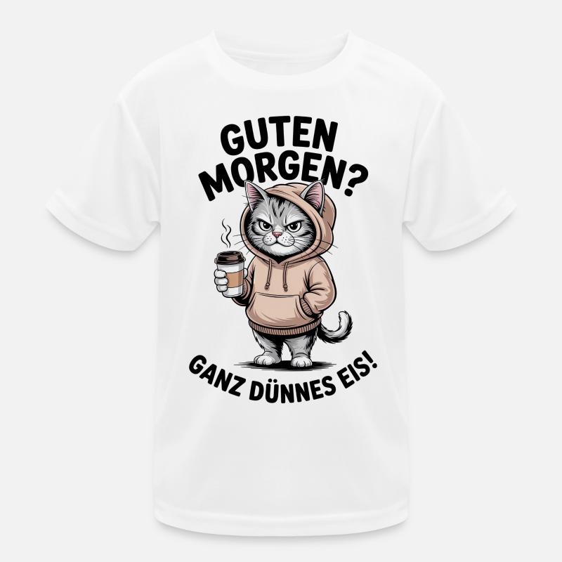 Sweat à capuche du matin Café des chats T-shirt sport Enfant