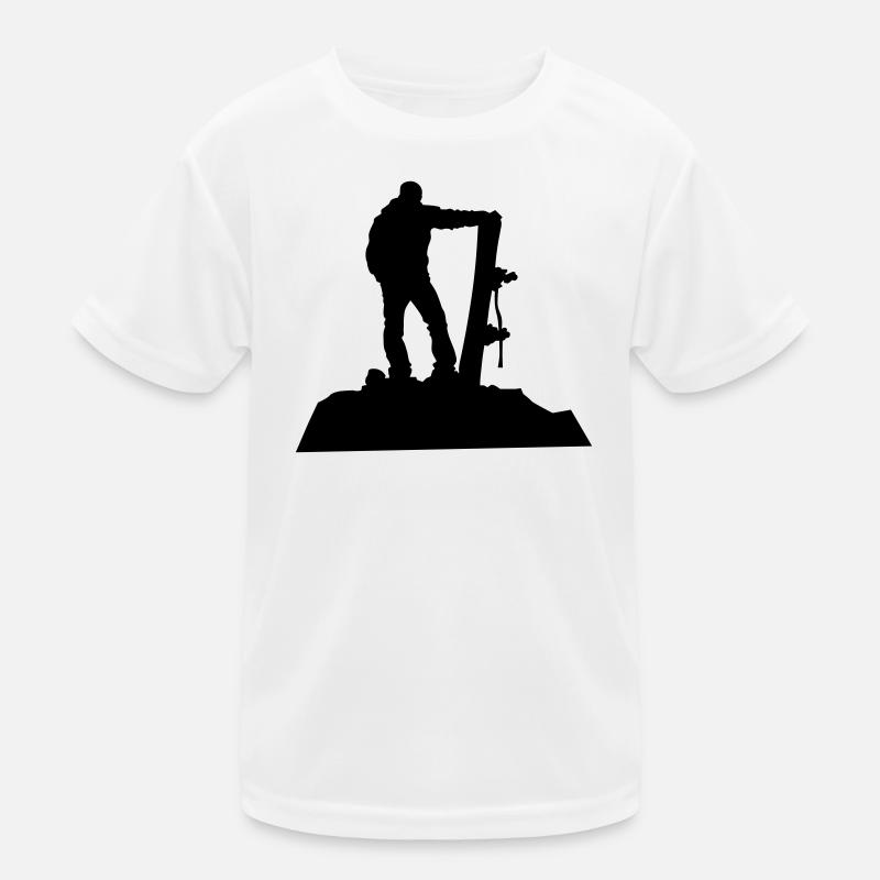 Snowboarders Kids Functional T-Shirt