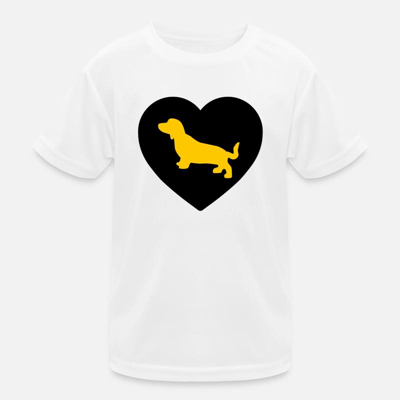 Dackel Kinder Funktions-T-Shirt