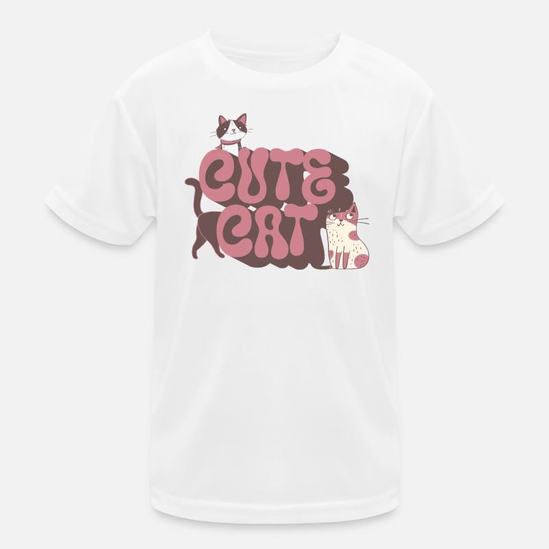 chat mignon T-shirt sport Enfant