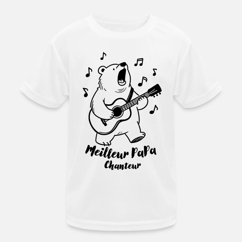 Best Singing Dad Kids Functional T-Shirt