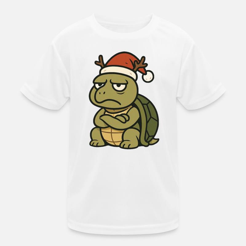 Grim Christmas Turtle Kids Functional T-Shirt