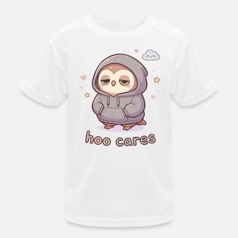 Hoo Cares Cuddly Owl Pullover Hoodie Kids Functional T-Shirt