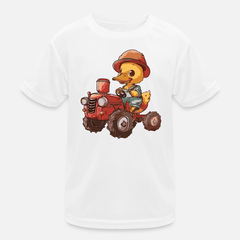 Éleveur de tracteurs à canards T-shirt sport Enfant