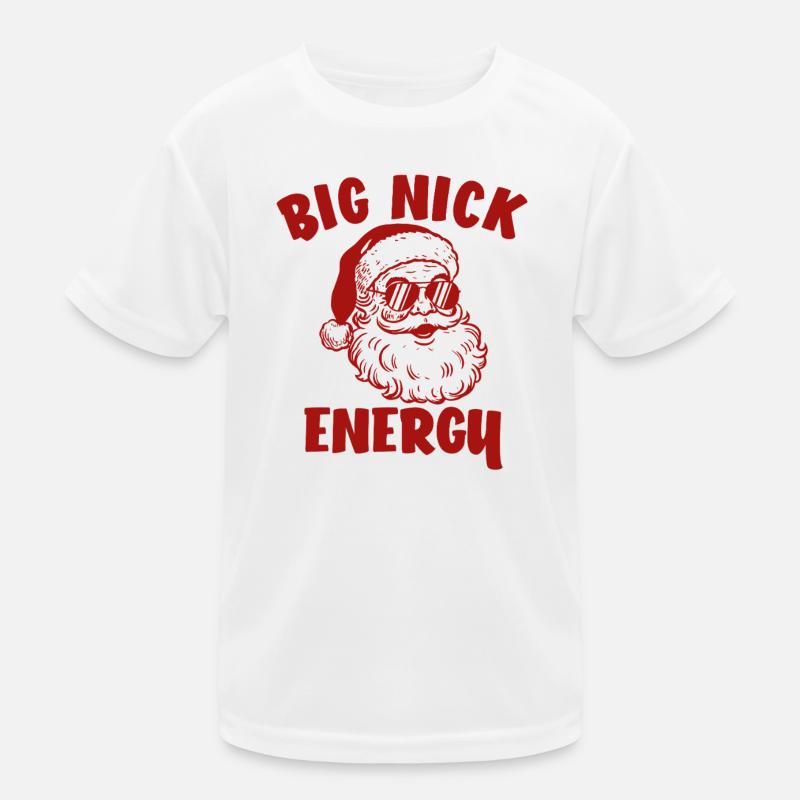 Père Noël, Joyeux Noël, Big Nick-E T-shirt sport Enfant