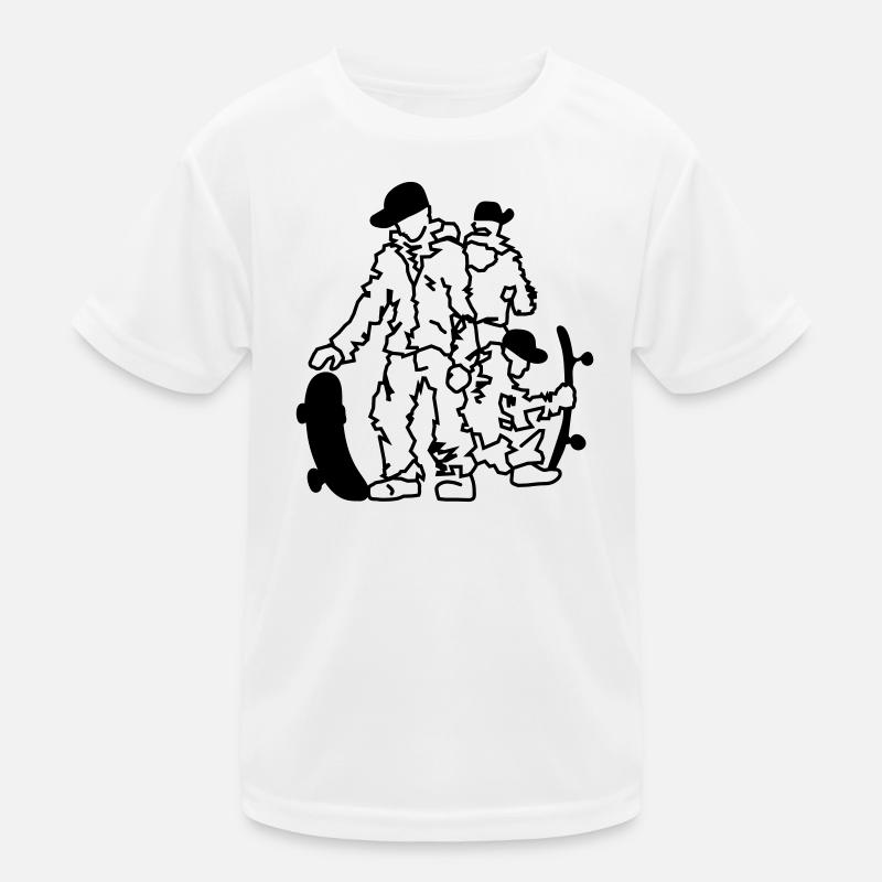 Skateboarders Kinder Funktions-T-Shirt