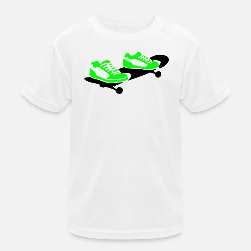 Skateboard Kinder Funktions-T-Shirt