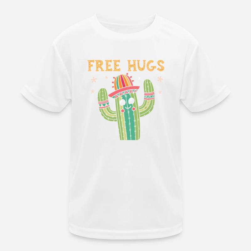 Cactus Joyeux Câlins Gratuits T-shirt sport Enfant