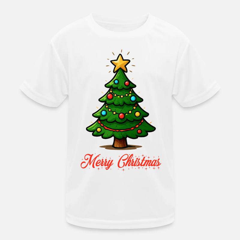 Weihnachtsbaum Sternenglanz Kinder Funktions-T-Shirt