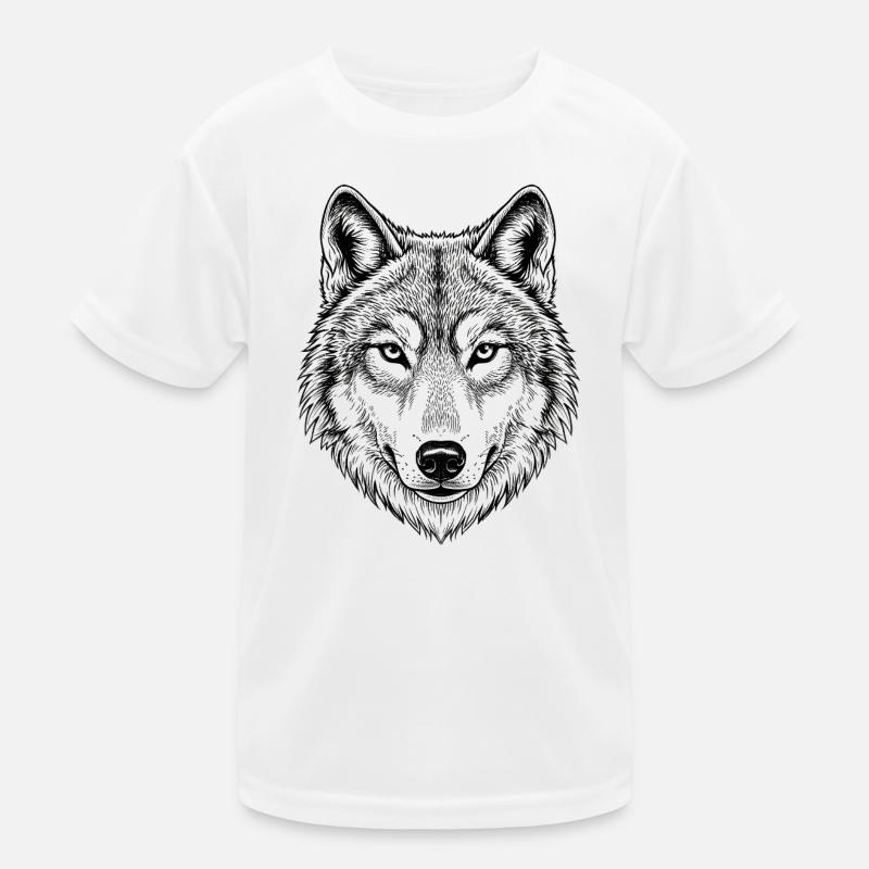 Wolf Kinder Funktions-T-Shirt
