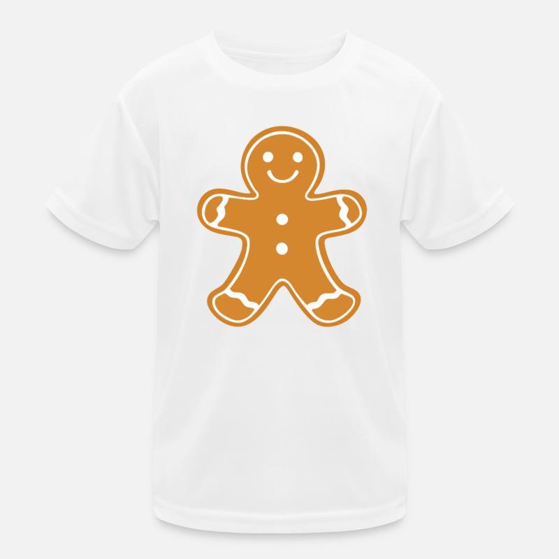 Lebkuchenmann Klassischer Lebkuchenmann Kinder Funktions-T-Shirt