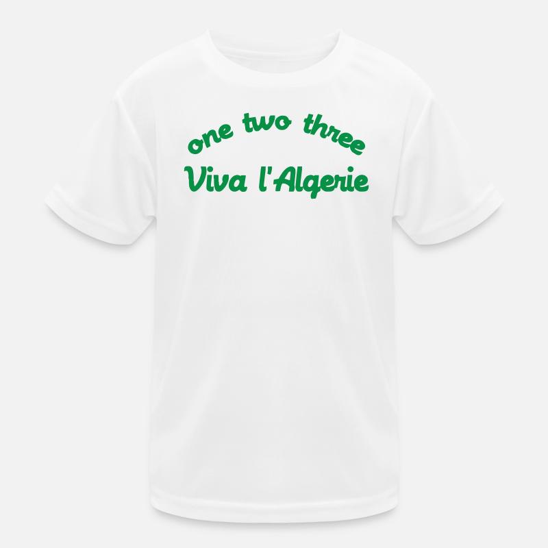 One two three Viva l'Algérie - Kids Functional T-Shirt - white
