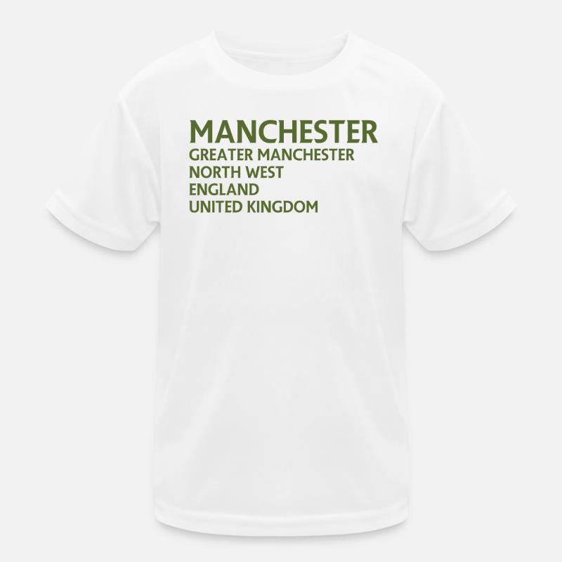 Manchester – Angleterre Lyrique T-shirt sport Enfant