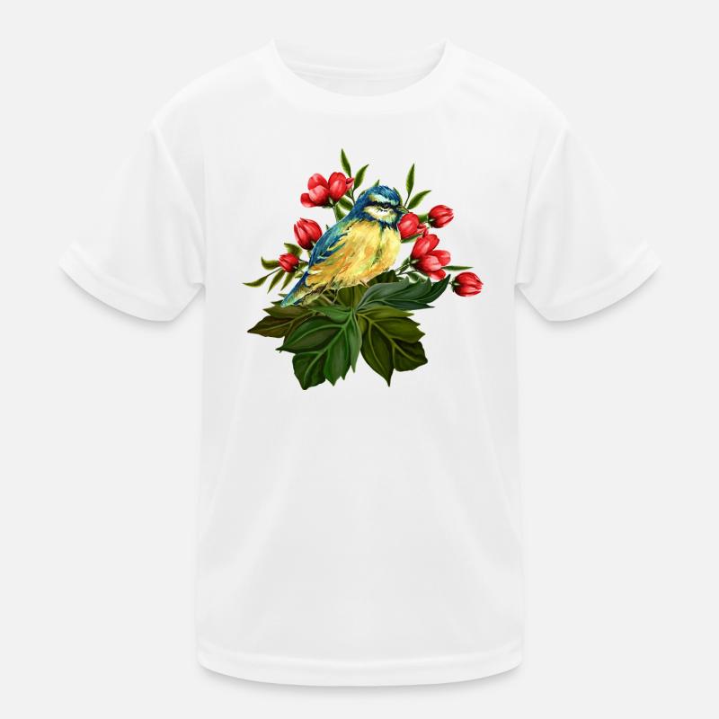 Bunter Vogel Kinder Funktions-T-Shirt