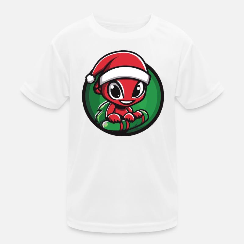Ameise mit Santa-Hut Kinder Funktions-T-Shirt