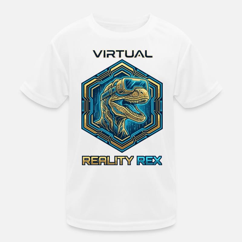 Virtual Reality Rex Dino Kinder Funktions-T-Shirt