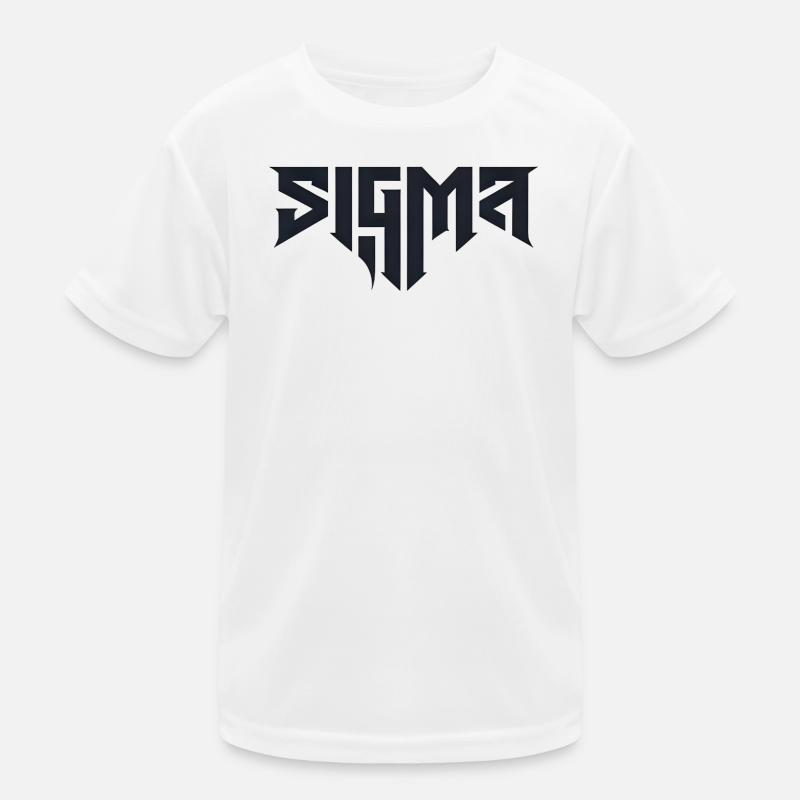 Sigma Glyphs in Tough Typography Kids Functional T-Shirt