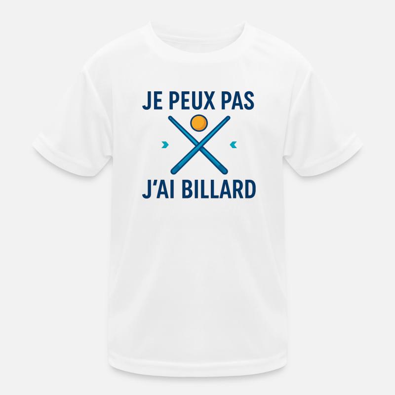 Ich kann nicht, ich habe Billard Kinder Funktions-T-Shirt