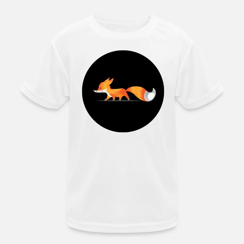Fuchs - Kinder Funktions-T-Shirt - Weiß