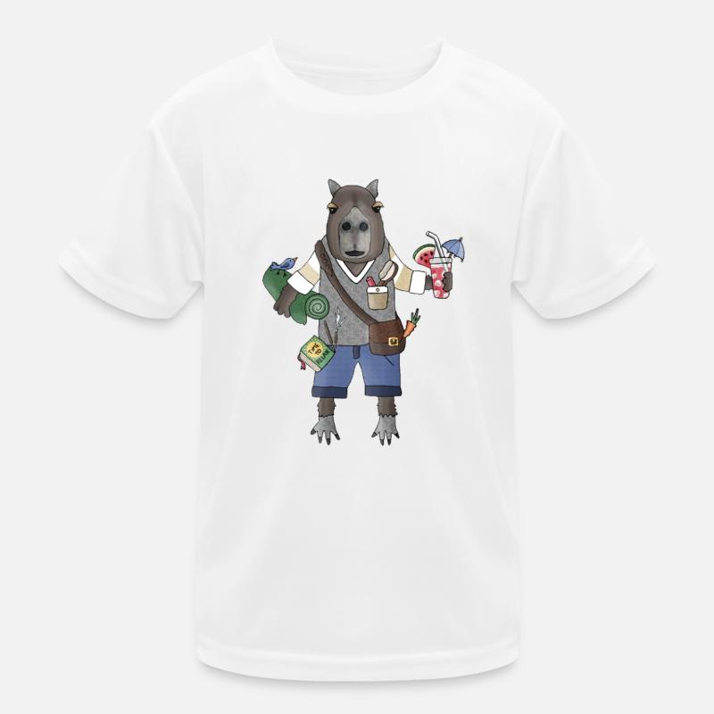 Capybara Chill Mode Kinder Funktions-T-Shirt