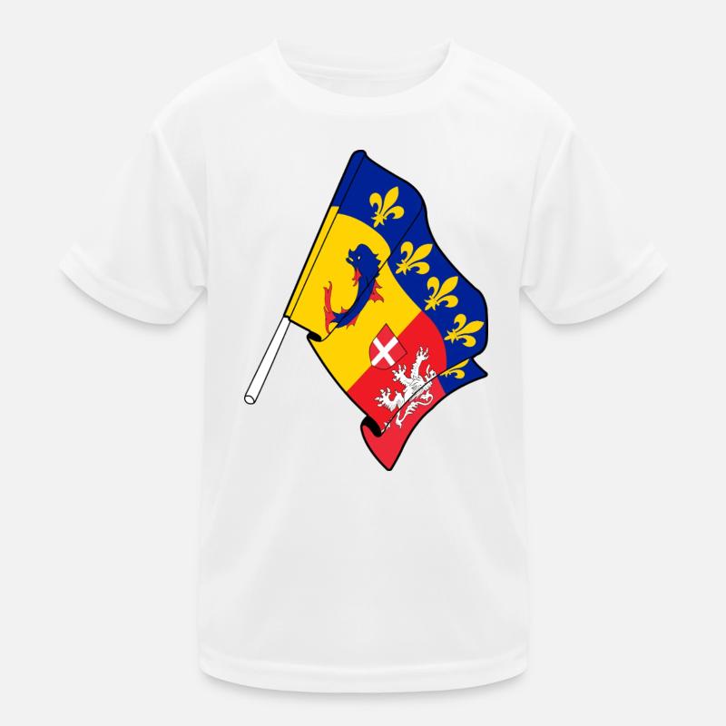 Drapeau du Rhône-Alpes T-shirt sport Enfant